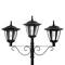 Glitzhome® 6ft. Solar Three Head Street Light with Planter Pot